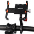 360° Rotatable Alloy Phone Mount - Secure & Versatile GPS Handlebar Bracket for Bikes & Motorcycles