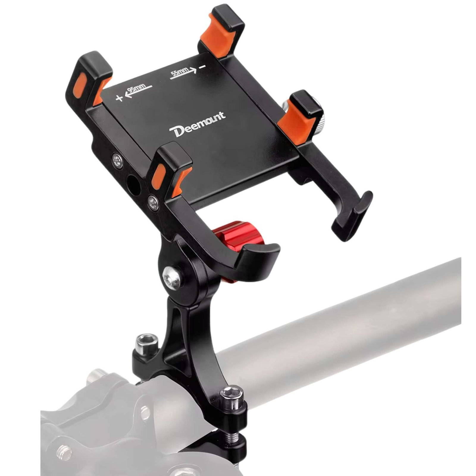 360° Rotatable Alloy Phone Mount - Secure & Versatile GPS Handlebar Bracket for Bikes & Motorcycles