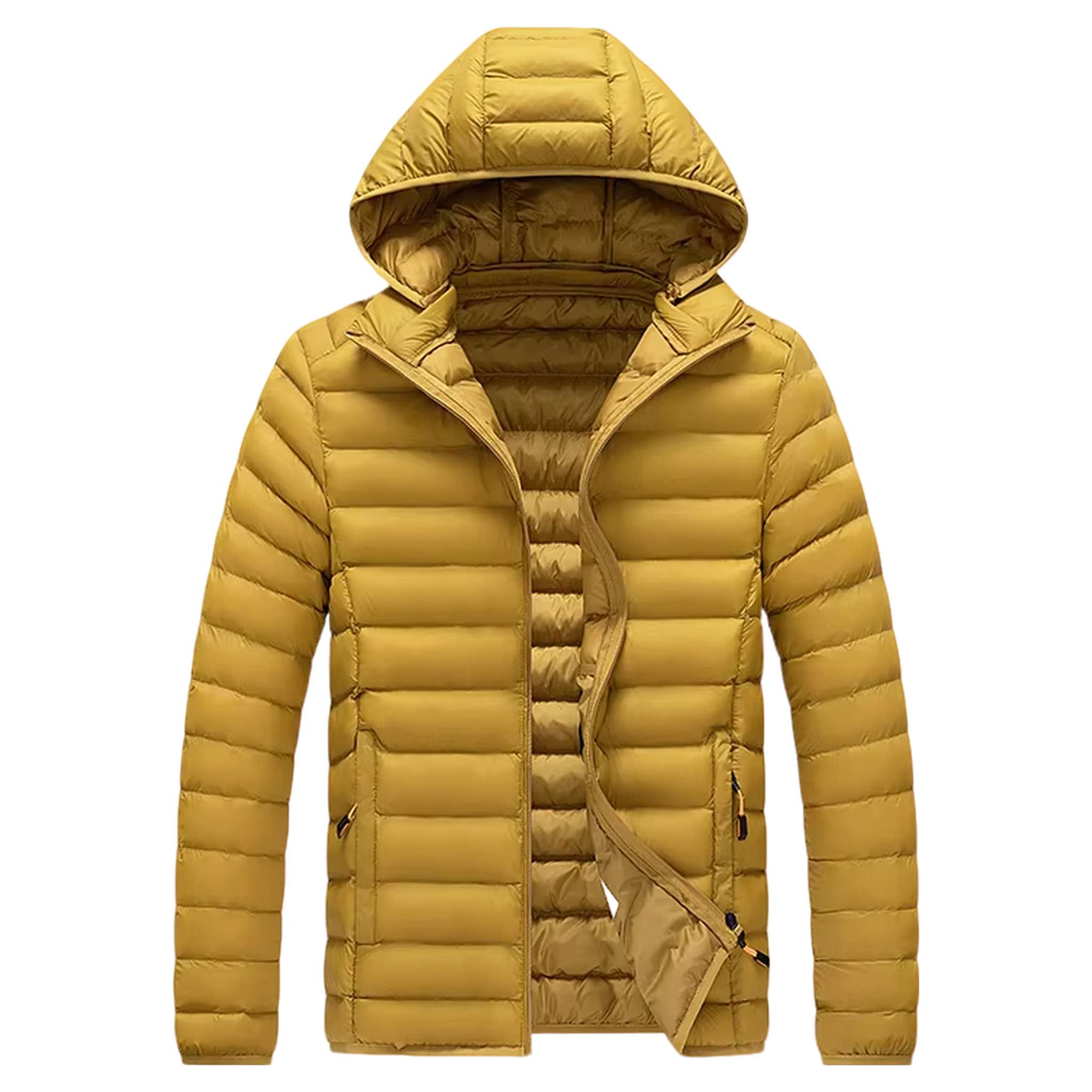 Men's Insulated Winter Parka with Detachable Hood