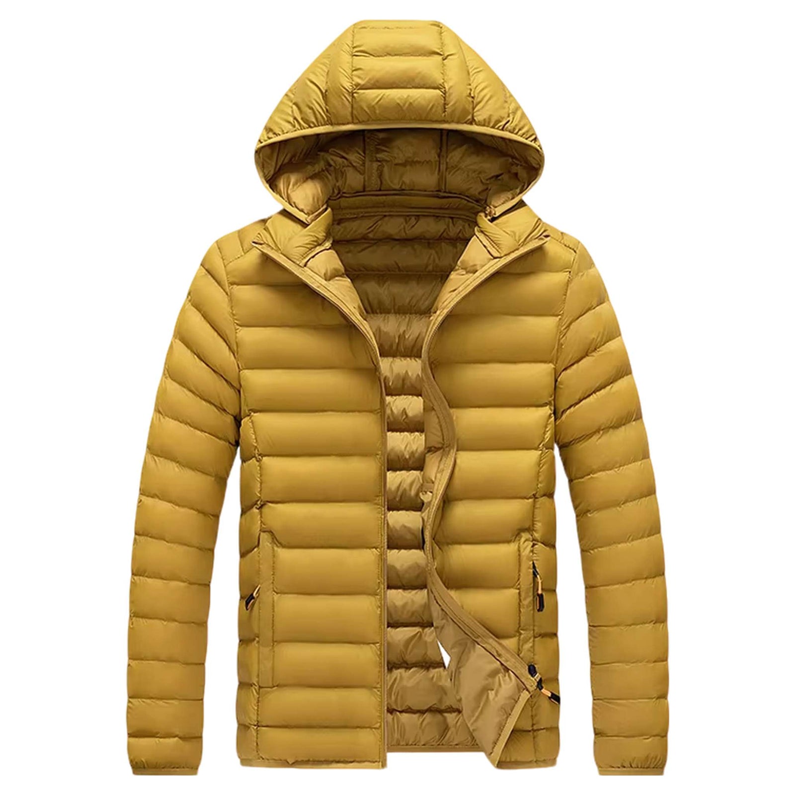 Insulated Winter Parka with Detachable Hood - Men's