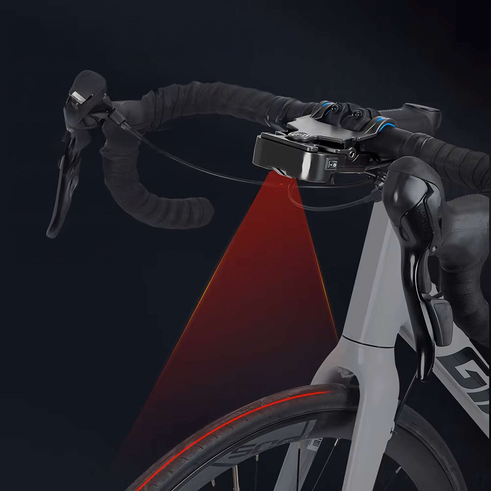 TrueTrack bicycle laser alignment system for handlebar and saddle setup