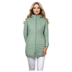 Women's Windproof UltraLight Puffer Coat with Detachable Hood