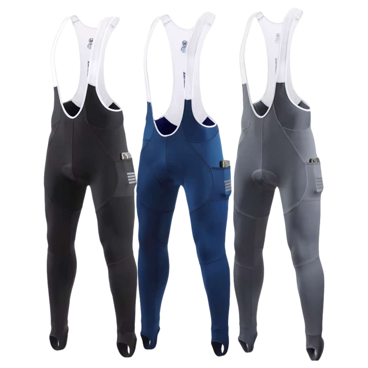 Kemaloce men's winter cycling bib pants