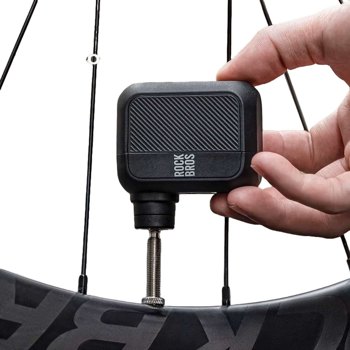 Rockbros portable mini electric bicycle pump