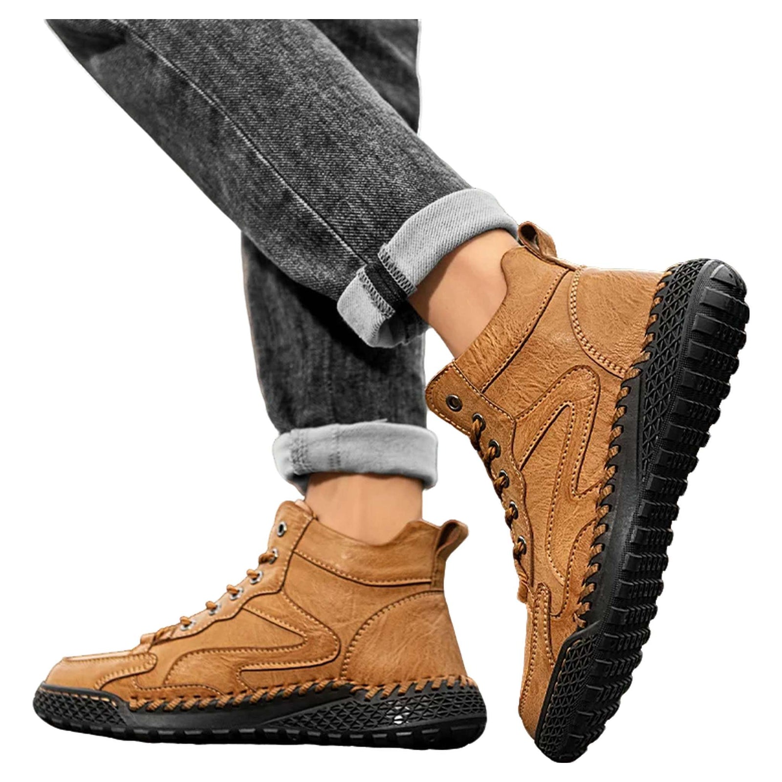 High-Top Winter Hiking Sneakers - Men's