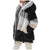 Women's Hooded Cashmere Patchwork Coat