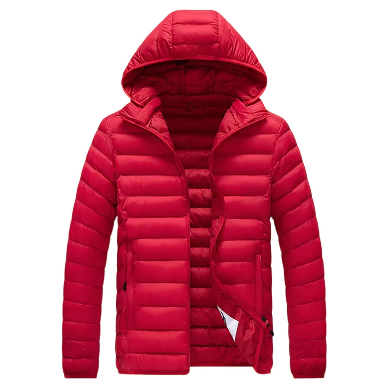 Insulated Winter Parka with Detachable Hood - Men's