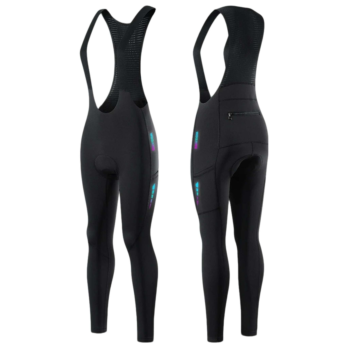 Wosawe women's winter cycling bib tights