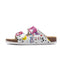 Alpex women's two-strap comfort slide sandals