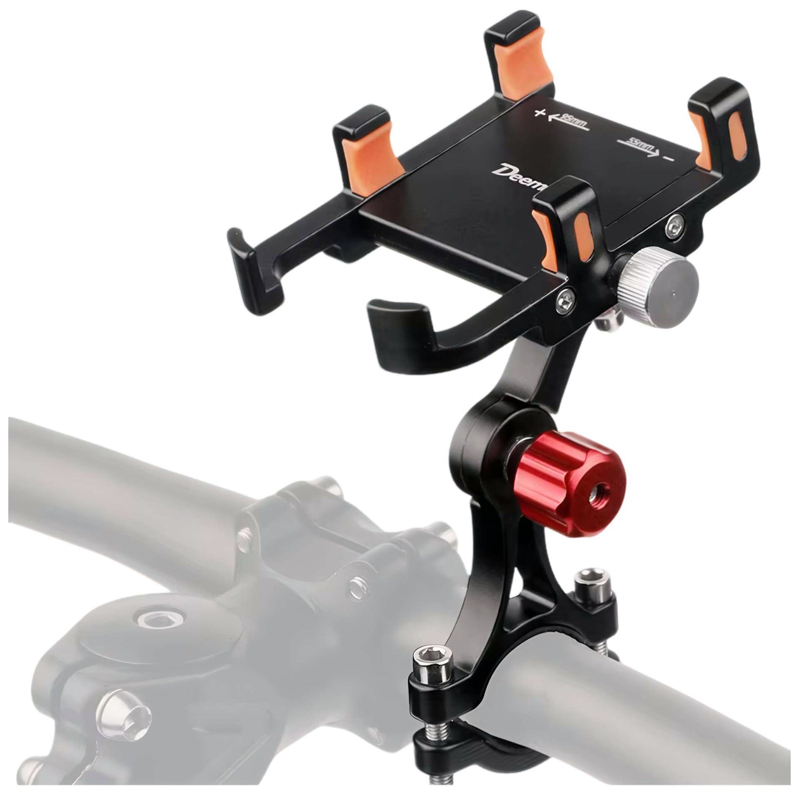 360° Rotatable Alloy Phone Mount - Secure & Versatile GPS Handlebar Bracket for Bikes & Motorcycles