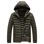 Men's Insulated Winter Parka with Detachable Hood