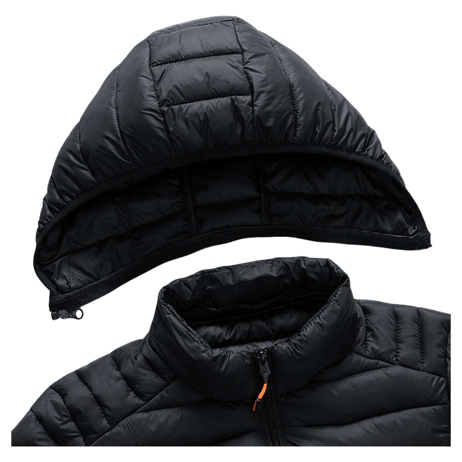 Insulated Winter Parka with Detachable Hood - Men's