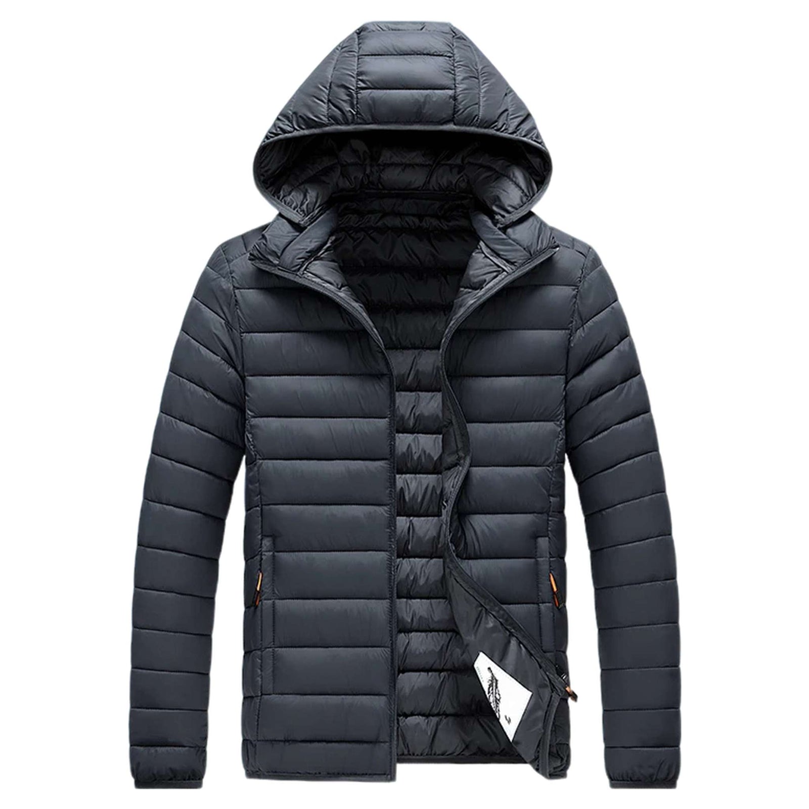 Insulated Winter Parka with Detachable Hood - Men's