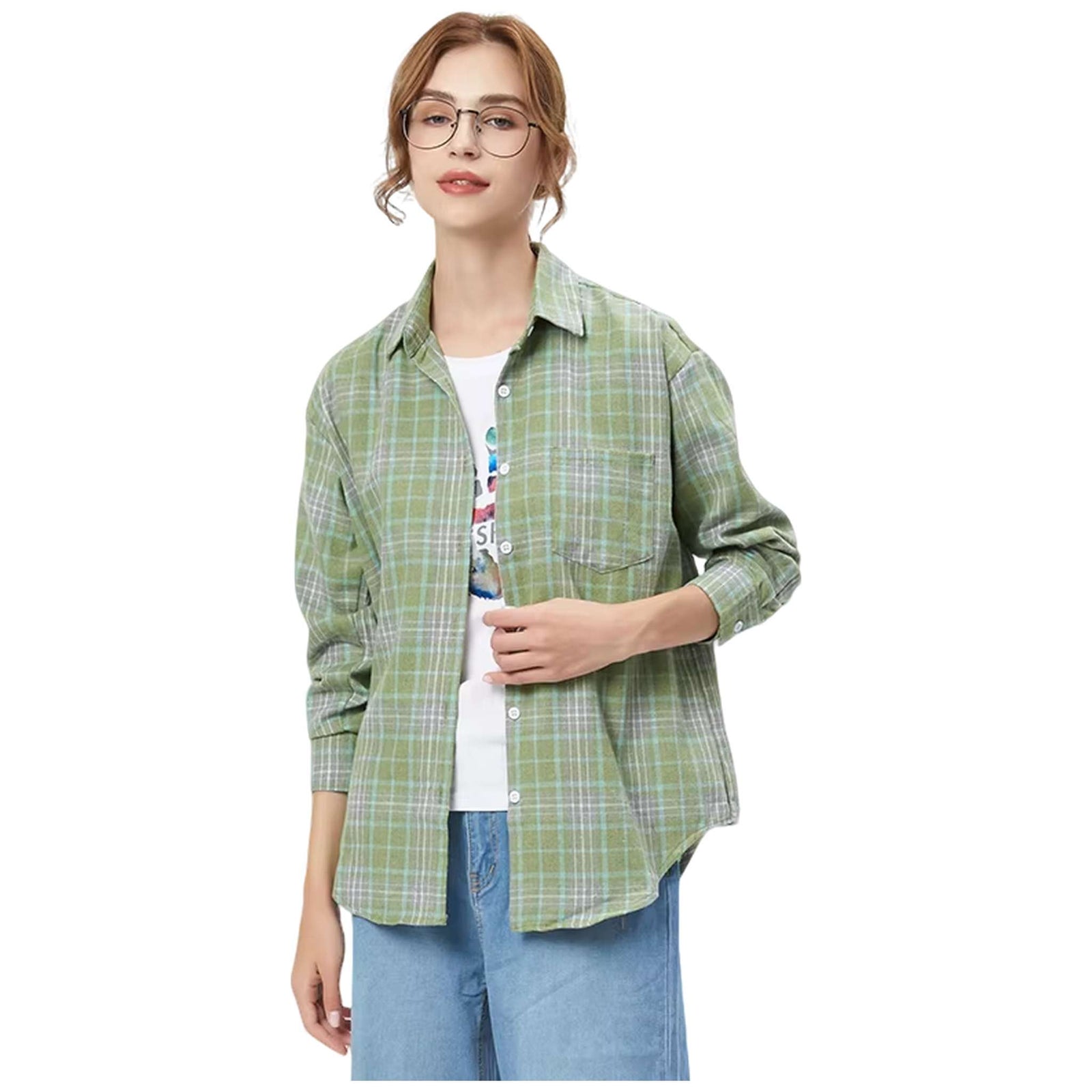 Flannel Plaid Shirt - Women's