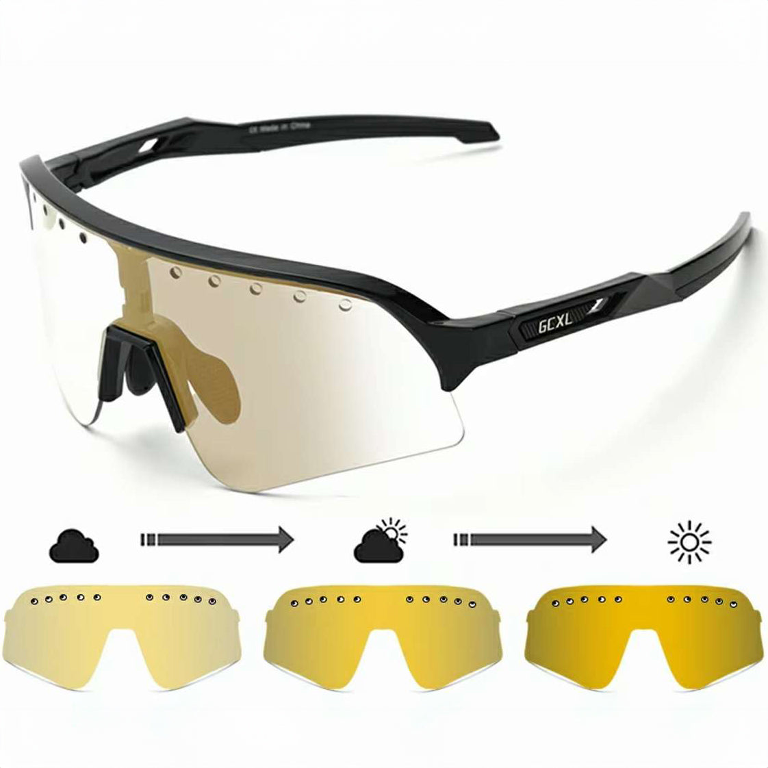 Photochromic Cycling Sunglasses