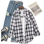 Flannel Plaid Shirt for Women