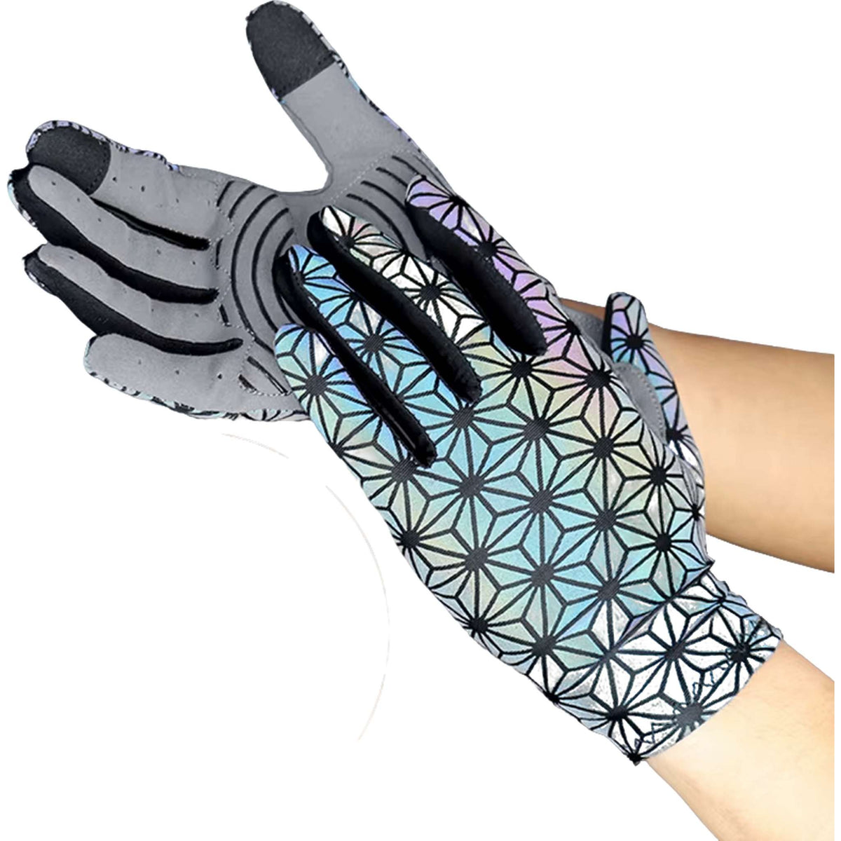 Alpex StormGrip luminous full-finger cycling gloves