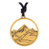 SummitGlint Mountain Pendant Necklace – Gold-Tone