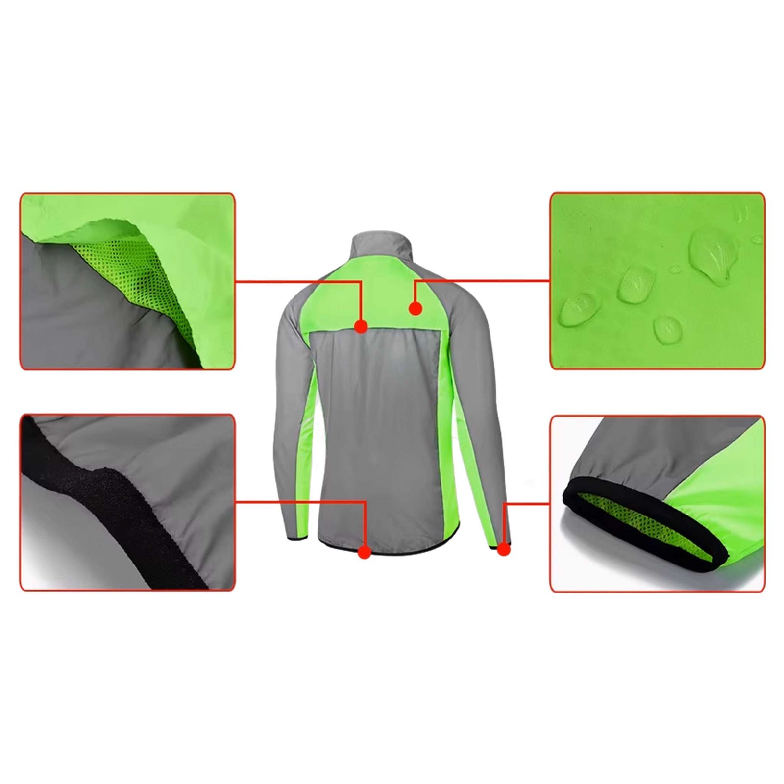 Full Reflective Cycling Jacket - Men's