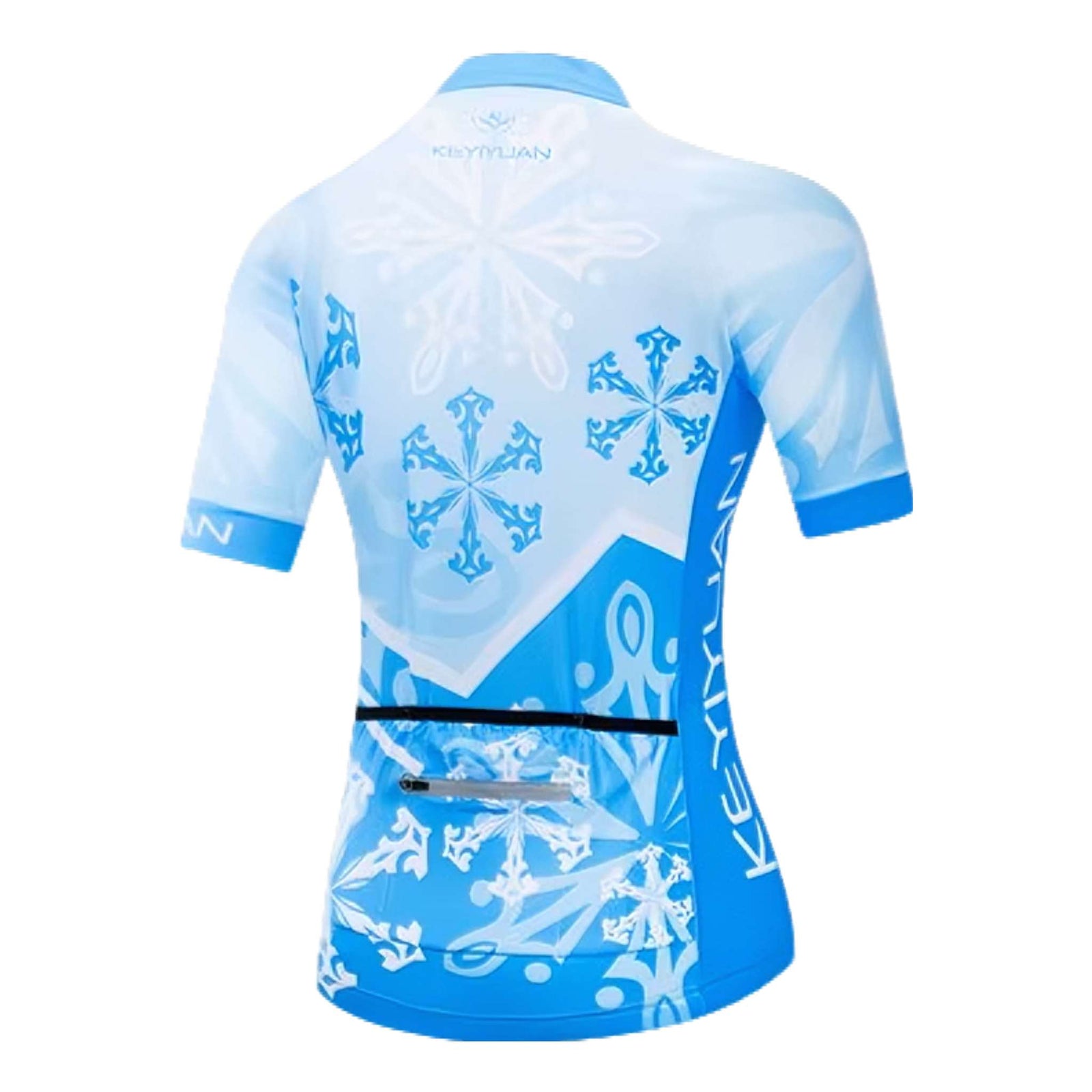 FrostFlow Women's Cycling Jersey – Ice Blue Surge