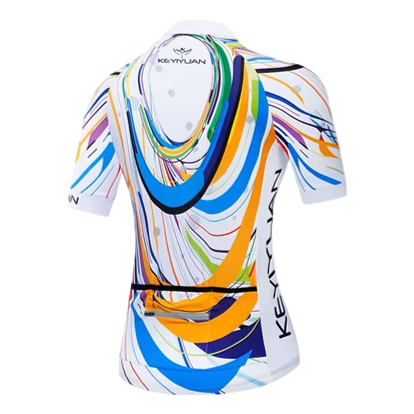 Velocity Surge Women's Cycling Jersey – White Multi-Swirl