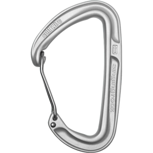 Singing Rock Cold Wire Gate Carabiner - Full-Size, Hot Forged, Versatile for All Climbing Types