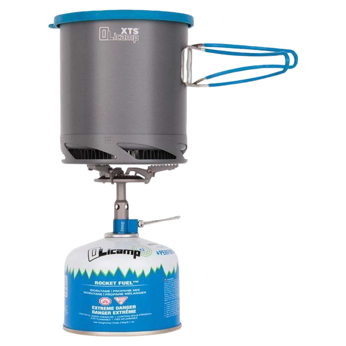Olicamp Kinetic Ultra titanium stove with XTS pot combo