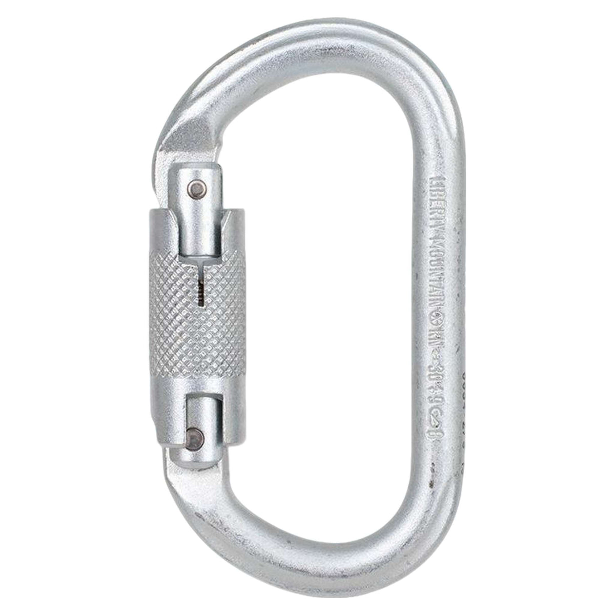 Cypher 30KN steel oval twist-lock climbing carabiner