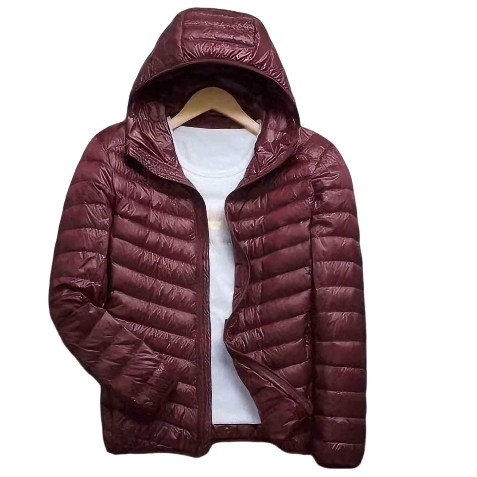 Ultra-Light Hooded Down Jacket -