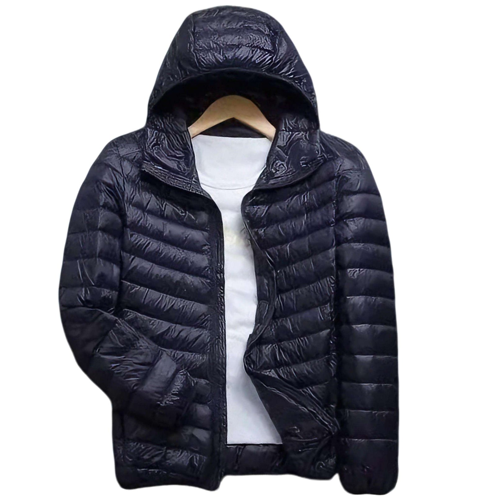 Ultra-Light Hooded Down Jacket -