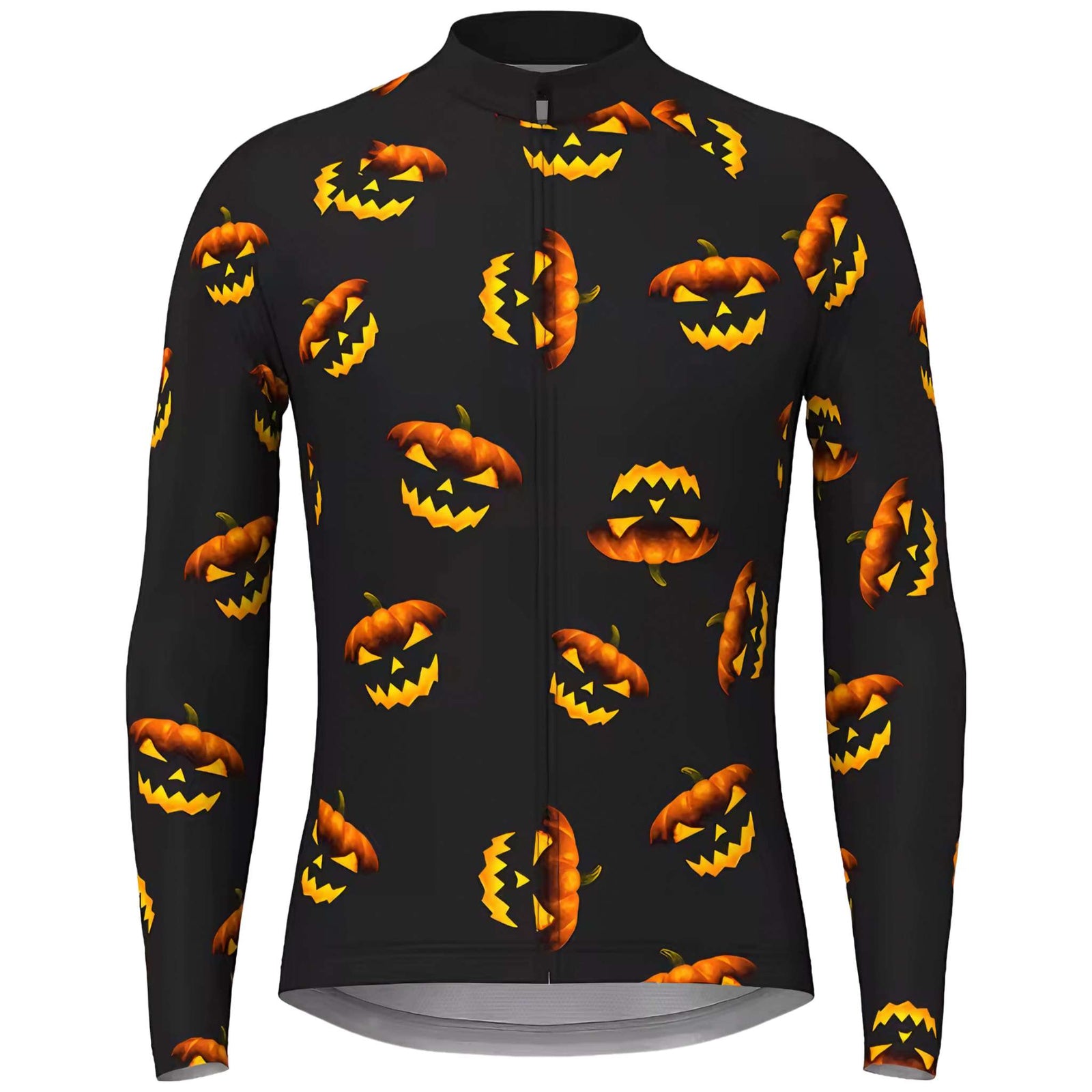 Men's Halloween Thermal Fleece Cycling Jersey Set - Men's
