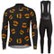 Men's Halloween Thermal Fleece Cycling Jersey Set - Men's