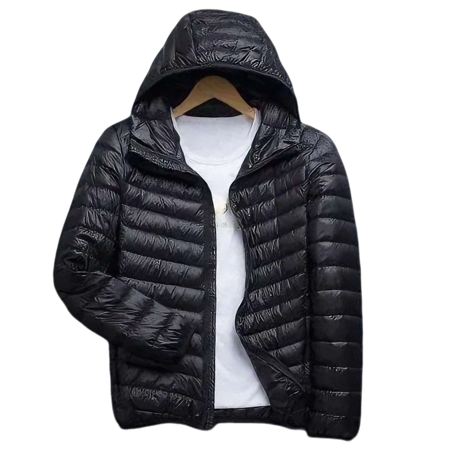 Ultra-Light Hooded Down Jacket -