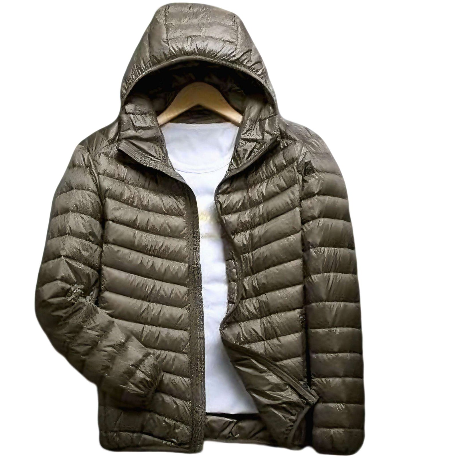 Ultra-Light Hooded Down Jacket -