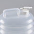 Close-up of the AceCamp jerrycan tap, screw collar and carry handle