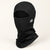 BlackStrap Merino Hood balaclava in Black, shown in full.