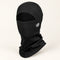 BlackStrap Merino Hood balaclava in Black, shown in full.