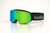 Bollé Nevada Forest Matte goggles with a Green Emerald lens and dark branded strap.