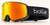 Bollé Nevada Black Matte goggles with the gold-orange Sunrise lens.