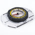 Brunton TruArc 3 compass with a clear baseplate, black bezel and yellow declination ring.