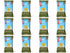Twelve CLIF Trail Mix bars, arranged in four columns and three rows.