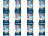 Twelve CLIF Peanut Butter Banana Dark Chocolate bars, arranged in four columns and three rows.