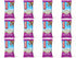 Twelve CLIF Chocolate Chip Peanut Crunch bars, arranged in four columns and three rows.
