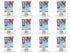 Twelve CLIF Cookies and Creme bars, arranged in four columns and three rows.
