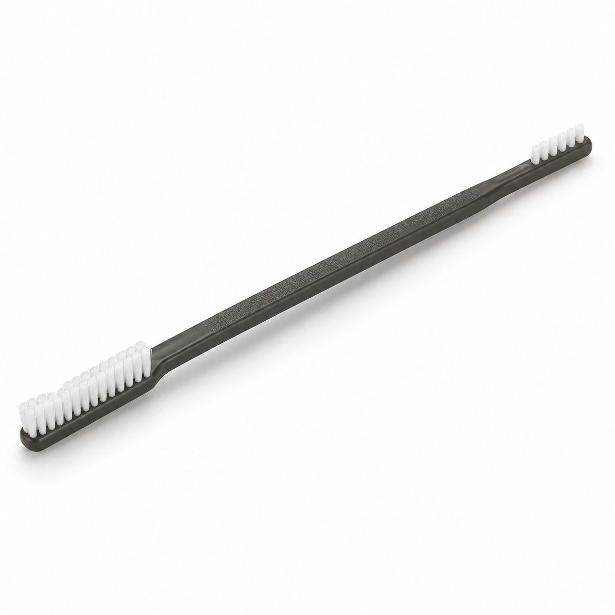 Cypher X Brush with two white bristle heads on a long dark handle