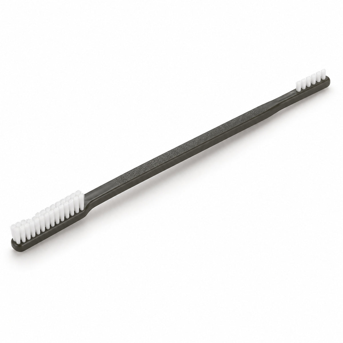 Cypher X Brush with two white bristle heads on a long dark handle