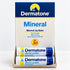 Front view of Dermatone Mineral Lip Balm display packaging and two representative tubes.