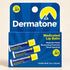 Dermatone Medicated SPF 30 hang box containing three 0.15 oz lip balms.