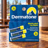 Dermatone Medicated three-stick SPF 30 hang box on a neighborhood coffee-shop counter.