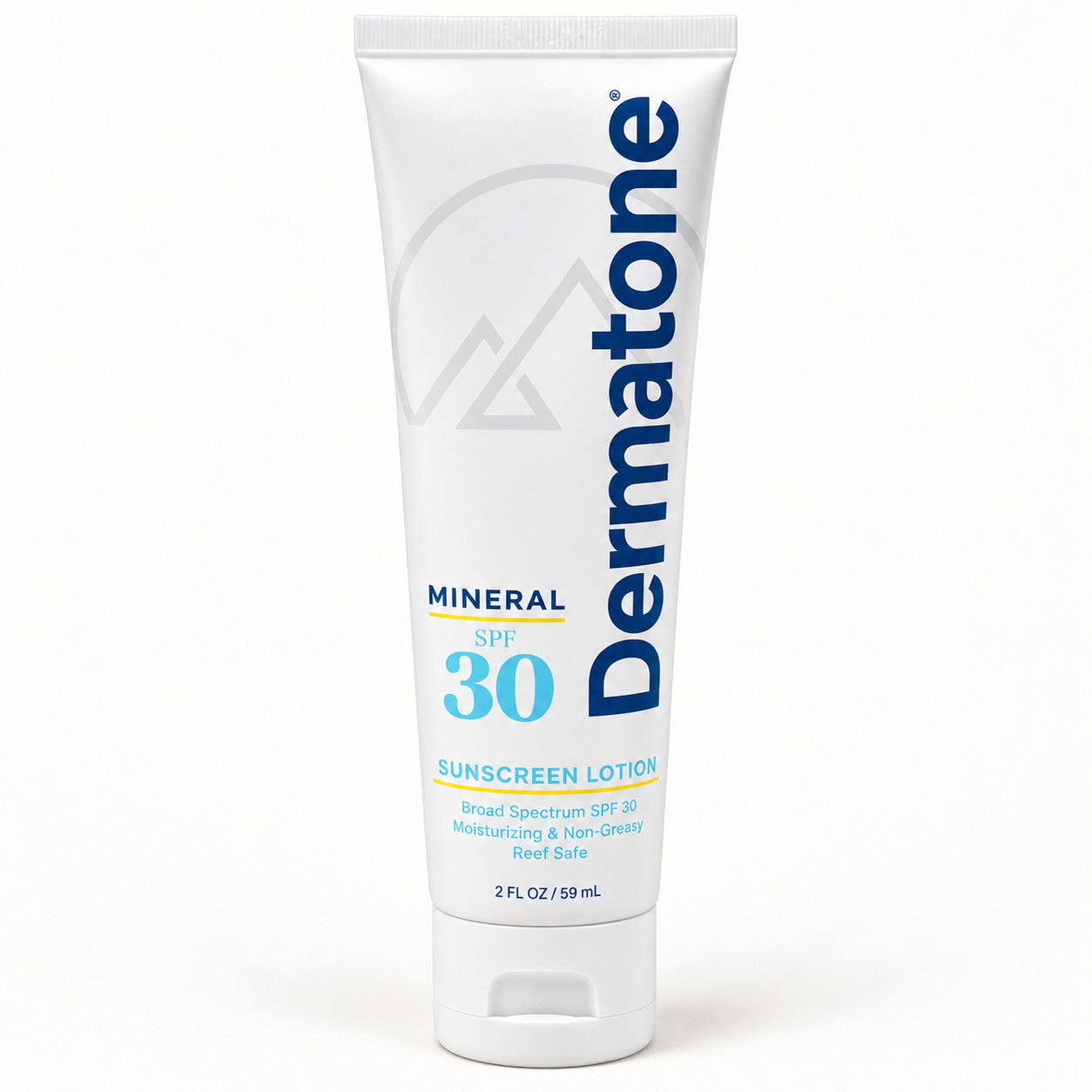 Dermatone Mineral SPF 30 sunscreen lotion, 2 fl oz / 59 mL.